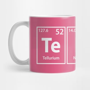 Tense (Te-N-Se) Periodic Elements Spelling Mug